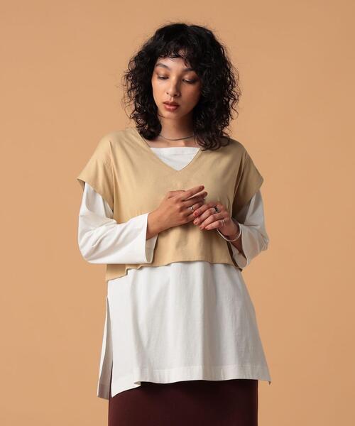 Feeling Made フェイクレイヤード カフタン トップス レディース Women Coen コーエン 公式ファッション通販