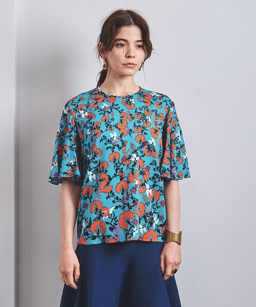 DIANE von FURSTENBERG（ダイアンフォンファステンバーグ）の「＜DIANE von FURSTENBERG（ダイアン フォン ファステンバーグ）＞MARISOL プリント プルオーバーブラウス ■■■（シャツ/ブラウス・レディース・ターコイズブルー・SMALL/X-SMALL）」の2枚目の写真