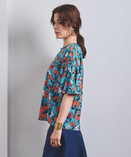 DIANE von FURSTENBERG（ダイアンフォンファステンバーグ）の「＜DIANE von FURSTENBERG（ダイアン フォン ファステンバーグ）＞MARISOL プリント プルオーバーブラウス ■■■（シャツ/ブラウス・レディース・ターコイズブルー・SMALL/X-SMALL）」の3枚目の写真