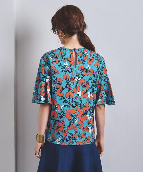 DIANE von FURSTENBERG（ダイアンフォンファステンバーグ）の「＜DIANE von FURSTENBERG（ダイアン フォン ファステンバーグ）＞MARISOL プリント プルオーバーブラウス ■■■（シャツ/ブラウス・レディース・ターコイズブルー・SMALL/X-SMALL）」の4枚目の写真