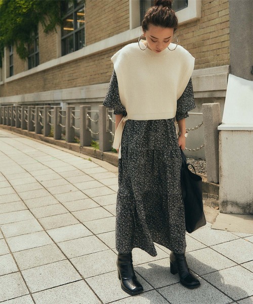 titivate(ティティベイト)の「ワイドスクエアトゥショートブーツ(ブーツ・レディース・アイボリー/ブラック/ブラウン・M/L/LL/S)」の12枚目の写真