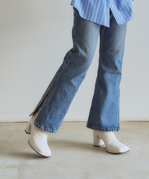 titivate(ティティベイト)の「ワイドスクエアトゥショートブーツ(ブーツ・レディース・アイボリー/ブラック/ブラウン・M/L/LL/S)」の21枚目の写真