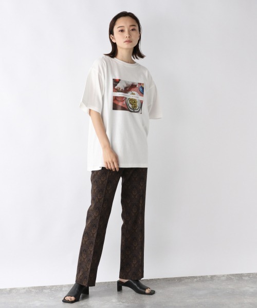 JEANASIS（ジーナシス）の「アソートプリントSST/216234（Tシャツ/カットソー・レディース・ホワイト/ブラック/キナリ・FREE）」の5枚目の写真