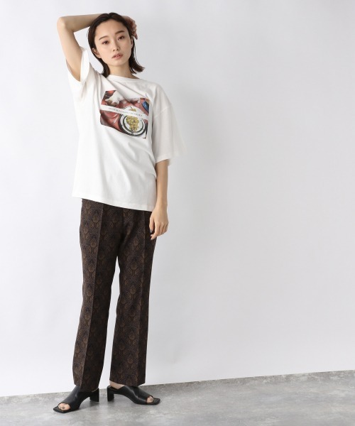 JEANASIS（ジーナシス）の「アソートプリントSST/216234（Tシャツ/カットソー・レディース・ホワイト/ブラック/キナリ・FREE）」の6枚目の写真