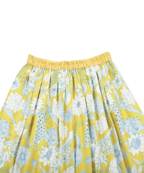 Design Tshirts Store graniph（デザイン　ティーシャツ　ストア　グラニフ）の「ショウイーフラワーズ｜プリントロングスカート（スカート・レディース・イエロー・FREE）」の6枚目の写真