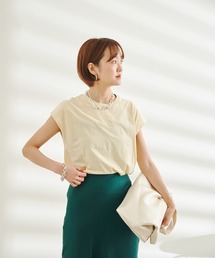 DouDou | オーガニックコットンフレンチTシャツ(Tシャツ/カットソー)