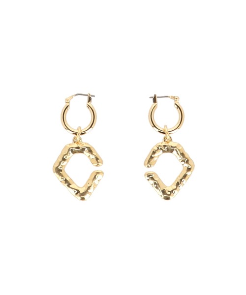 G.V.G.V.(ジーヴィージーヴィー)の「SIGNATURE "G" HOOP EARRING(ピアス(両耳用)・レディース・シルバー/ゴールド・ONE SIZE)」の1枚目の写真