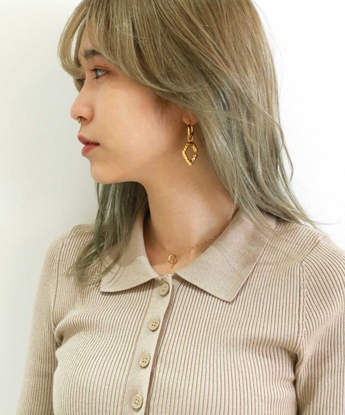 G.V.G.V.(ジーヴィージーヴィー)の「SIGNATURE "G" HOOP EARRING(ピアス(両耳用)・レディース・シルバー/ゴールド・ONE SIZE)」の14枚目の写真