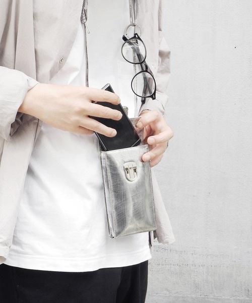 PATRICK STEPHAN」 ショルダーバッグ FREE シルバー メンズ PATRICK 
