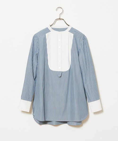 CIAOPANIC(チャオパニック)の「■ストライプドレスシャツ(シャツ/ブラウス・レディース・ブラック/ブルー・FREE)」の17枚目の写真