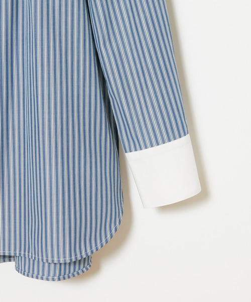 CIAOPANIC(チャオパニック)の「■ストライプドレスシャツ(シャツ/ブラウス・レディース・ブラック/ブルー・FREE)」の13枚目の写真