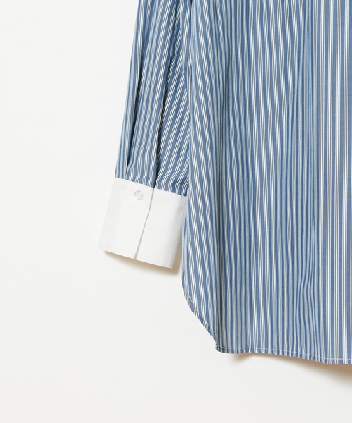 CIAOPANIC(チャオパニック)の「■ストライプドレスシャツ(シャツ/ブラウス・レディース・ブラック/ブルー・FREE)」の15枚目の写真