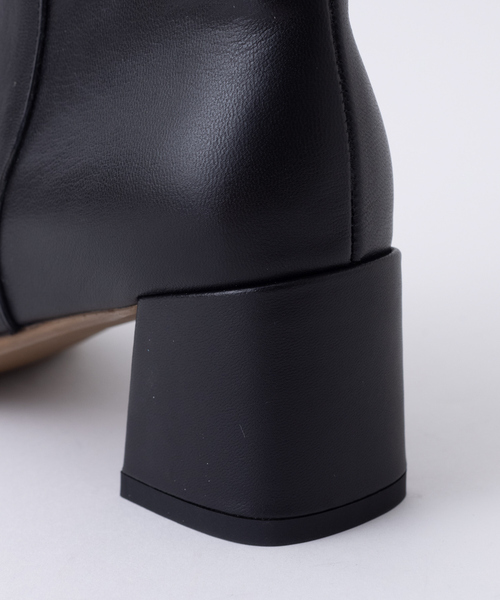 Rouge vif(ルージュヴィフ)の「【REMME】スクエアショートブーツ(ブーツ・レディース・ブラック/オフホワイト・38/39/35/36/37)」の16枚目の写真