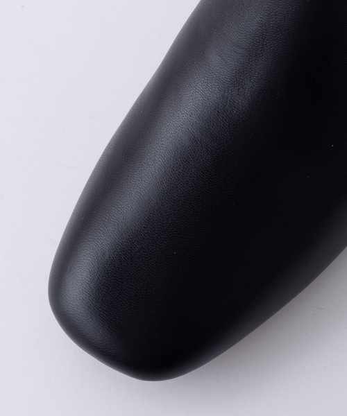 Rouge vif(ルージュヴィフ)の「【REMME】スクエアショートブーツ(ブーツ・レディース・ブラック/オフホワイト・38/39/35/36/37)」の13枚目の写真