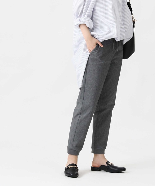 HONEYSUCKLE ROSE（ハニーサックルローズ）の「【HONEYSUCKLE ROSE】「nobee」楽伸びスポーツジョガーパンツ（その他パンツ・レディース・ブラック×ホワイト/グレー/ブラック・M/S/L）」の14枚目の写真