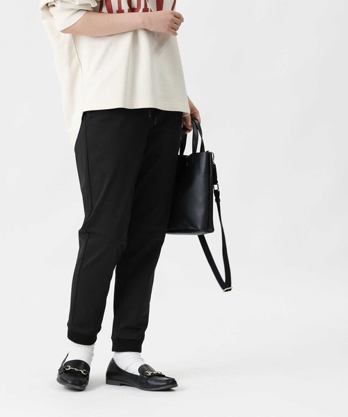 HONEYSUCKLE ROSE（ハニーサックルローズ）の「【HONEYSUCKLE ROSE】「nobee」楽伸びスポーツジョガーパンツ（その他パンツ・レディース・ブラック×ホワイト/グレー/ブラック・M/S/L）」の7枚目の写真
