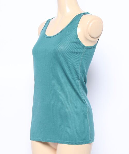 Luva TRAM（ルーバトラム）の「LUVA TRAM/ルーバトラム/テレコタンクトップ（タンクトップ・レディース・ターコイズブルー/ピンク/レモンイエロー・FREE）」の5枚目の写真