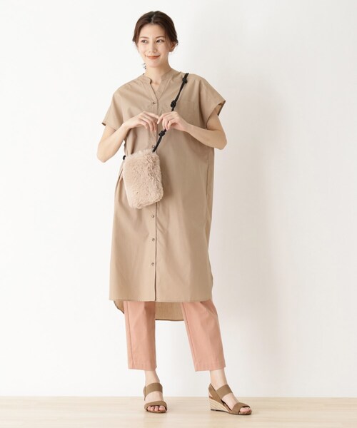 SHOO・LA・RUE（シューラルー）の「◆エコファーミニミニポシェット（ショルダーバッグ・レディース・ブラック/ベージュ/カーキ系4/グレー・00）」の12枚目の写真