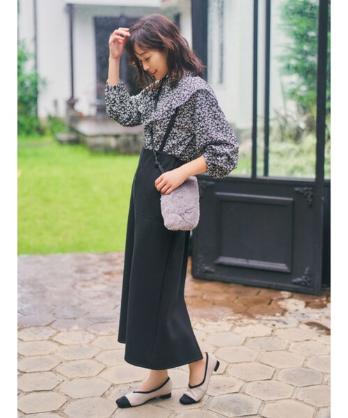 SHOO・LA・RUE（シューラルー）の「◆エコファーミニミニポシェット（ショルダーバッグ・レディース・ブラック/ベージュ/カーキ系4/グレー・00）」の16枚目の写真