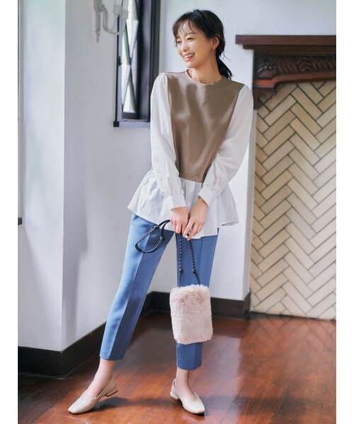 SHOO・LA・RUE（シューラルー）の「◆エコファーミニミニポシェット（ショルダーバッグ・レディース・ブラック/ベージュ/カーキ系4/グレー・00）」の18枚目の写真