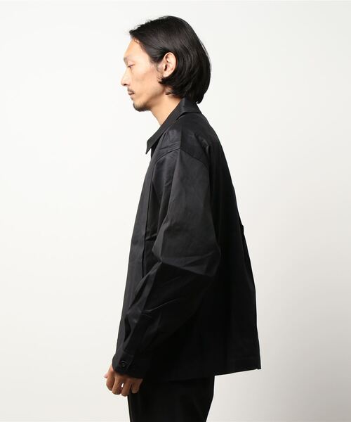 STYLEMIXER（スタイルミキサー）の「フロントレイヤードスイングトップ（シャツ/ブラウス・メンズ・ブラック/ベージュ・MEDIUM/LARGE/X-LARGE）」の15枚目の写真