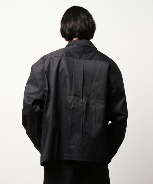 STYLEMIXER（スタイルミキサー）の「フロントレイヤードスイングトップ（シャツ/ブラウス・メンズ・ブラック/ベージュ・MEDIUM/LARGE/X-LARGE）」の14枚目の写真