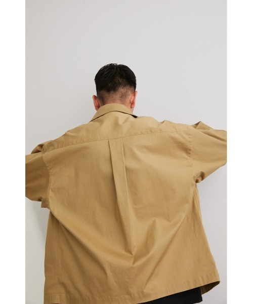 STYLEMIXER（スタイルミキサー）の「フロントレイヤードスイングトップ（シャツ/ブラウス・メンズ・ブラック/ベージュ・MEDIUM/LARGE/X-LARGE）」の12枚目の写真