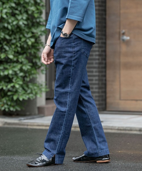 ITEMS URBANRESEARCH（アイテムズ アーバンリサーチ）の「ストレッチデニムパンツ（その他パンツ・メンズ・ブルー系その他/ネイビー/ブルー・LARGE/MEDIUM）」の3枚目の写真