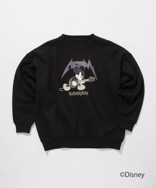 green label relaxing(グリーンレーベルリラクシング)の「【WEB限定】<GLR or>DISNEY ミッキーマウス / プリント スウェット(スウェット・メンズ・ブラック/ライトグレー・M/XL/S/L)」の2枚目の写真