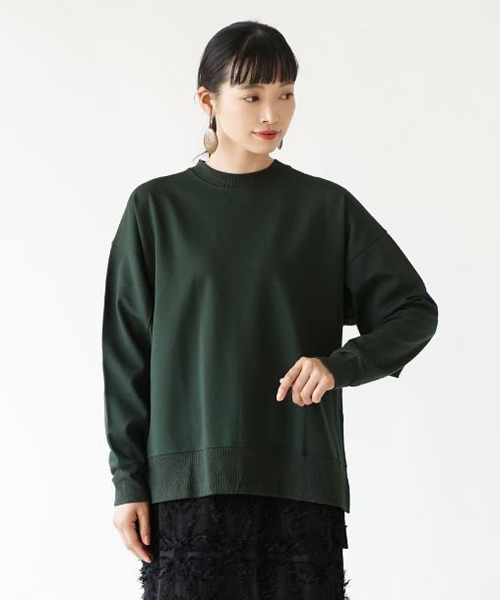 zootie（ズーティー）の「ダンボールニット［サイドスリットプルオーバー］（Tシャツ/カットソー・レディース・ライトベージュ/ブラウン/ブラック/ライトグリーン/アイボリー/グリーン/ライトグレー・M）」の21枚目の写真