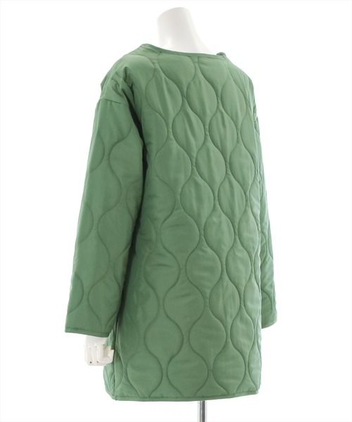 clear（クリア）の「【WEB限定】キルティングノーカラーコート（ノーカラーコート・レディース・ブラウン/ブラック/グリーン/アイボリー/キャメル/ピンク系その他/カーキ・F）」の14枚目の写真