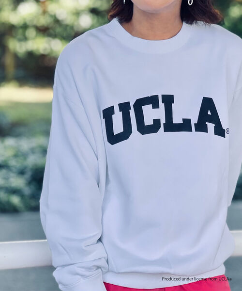 NOLLEY'S goodman(ノーリーズグッドマン)の「YALE / UCLA 別注 カレッジロゴ ヴィンテージ加工 ビッグシルエット スウェット プルオーバー(スウェット・メンズ・ベージュ/グレー/ホワイト/ネイビー・M/L)」の5枚目の写真