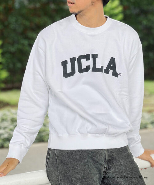 NOLLEY'S goodman(ノーリーズグッドマン)の「YALE / UCLA 別注 カレッジロゴ ヴィンテージ加工 ビッグシルエット スウェット プルオーバー(スウェット・メンズ・ベージュ/グレー/ホワイト/ネイビー・M/L)」の12枚目の写真