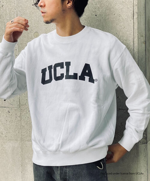NOLLEY'S goodman(ノーリーズグッドマン)の「YALE / UCLA 別注 カレッジロゴ ヴィンテージ加工 ビッグシルエット スウェット プルオーバー(スウェット・メンズ・ベージュ/グレー/ホワイト/ネイビー・M/L)」の14枚目の写真