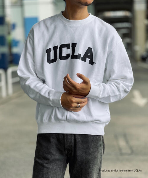 NOLLEY'S goodman(ノーリーズグッドマン)の「YALE / UCLA 別注 カレッジロゴ ヴィンテージ加工 ビッグシルエット スウェット プルオーバー(スウェット・メンズ・ベージュ/グレー/ホワイト/ネイビー・M/L)」の15枚目の写真