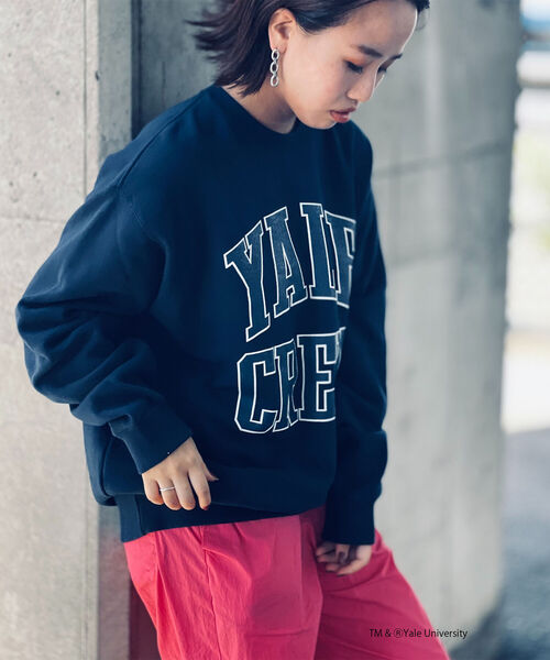 NOLLEY'S goodman(ノーリーズグッドマン)の「YALE / UCLA 別注 カレッジロゴ ヴィンテージ加工 ビッグシルエット スウェット プルオーバー(スウェット・メンズ・ベージュ/グレー/ホワイト/ネイビー・M/L)」の16枚目の写真