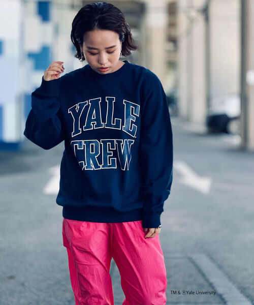 NOLLEY'S goodman(ノーリーズグッドマン)の「YALE / UCLA 別注 カレッジロゴ ヴィンテージ加工 ビッグシルエット スウェット プルオーバー(スウェット・メンズ・ベージュ/グレー/ホワイト/ネイビー・M/L)」の18枚目の写真