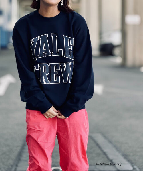 NOLLEY'S goodman(ノーリーズグッドマン)の「YALE / UCLA 別注 カレッジロゴ ヴィンテージ加工 ビッグシルエット スウェット プルオーバー(スウェット・メンズ・ベージュ/グレー/ホワイト/ネイビー・M/L)」の19枚目の写真