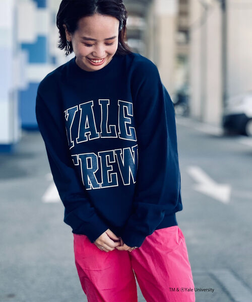 NOLLEY'S goodman(ノーリーズグッドマン)の「YALE / UCLA 別注 カレッジロゴ ヴィンテージ加工 ビッグシルエット スウェット プルオーバー(スウェット・メンズ・ベージュ/グレー/ホワイト/ネイビー・M/L)」の20枚目の写真