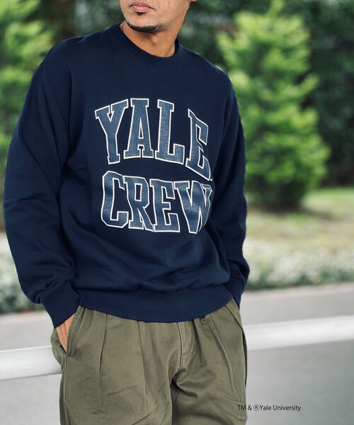 NOLLEY'S goodman(ノーリーズグッドマン)の「YALE / UCLA 別注 カレッジロゴ ヴィンテージ加工 ビッグシルエット スウェット プルオーバー(スウェット・メンズ・ベージュ/グレー/ホワイト/ネイビー・M/L)」の21枚目の写真