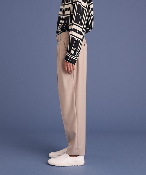 UP START（アップスタート）の「2TACK BELTED PANTS/2タックベルトパンツ（その他パンツ・メンズ・ブラック/グレー・MEDIUM/LARGE）」の18枚目の写真