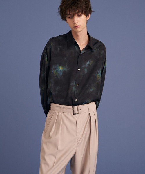 UP START（アップスタート）の「2TACK BELTED PANTS/2タックベルトパンツ（その他パンツ・メンズ・ブラック/グレー・MEDIUM/LARGE）」の11枚目の写真