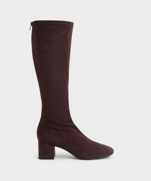 CHARLES & KEITH（チャールズ & キース）の「ブロックヒール ニーブーツ / Block Heel Knee Boots（ブーツ・レディース・ダークブラウン/ブラック系その他2・25cm/22.5cm/23cm/23.5cm/24.5cm/25.5cm）」の16枚目の写真