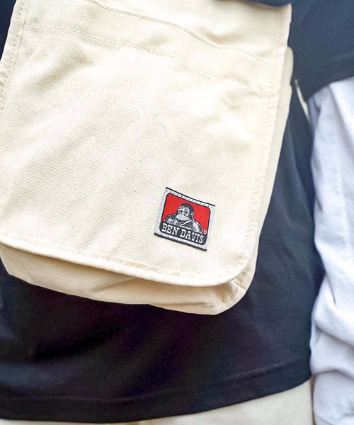 BEN DAVIS（ベンデイビス）の「【BEN DAVIS／ベンデイビス】ミニキャンバスショルダーバッグ BDW-9377（ショルダーバッグ・メンズ・ホワイト/ブラック/ブラウン/カーキ・FREE）」の11枚目の写真