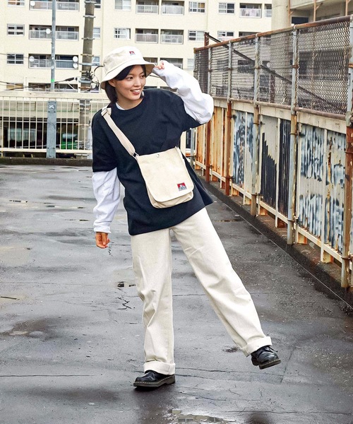 BEN DAVIS（ベンデイビス）の「【BEN DAVIS／ベンデイビス】ミニキャンバスショルダーバッグ BDW-9377（ショルダーバッグ・メンズ・ホワイト/ブラック/ブラウン/カーキ・FREE）」の14枚目の写真