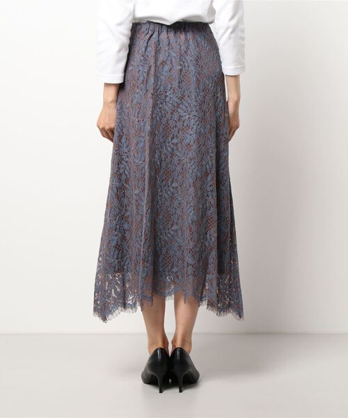 Te chichi(テチチ)の「ケミカルレースフレアスカート(スカート・レディース・グレー/チャコール/ブルー・フリ-)」の5枚目の写真