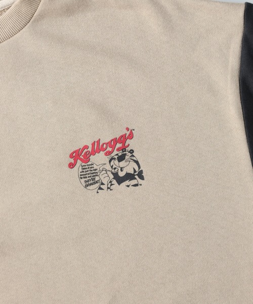 Right-on（ライトオン）の「「Kelloggs」サガラクルーネックトレーナー（スウェット・レディース・ベージュ/ダークグレー・M/L/XL）」の15枚目の写真