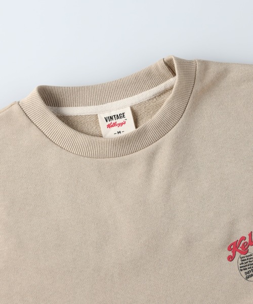 Right-on（ライトオン）の「「Kelloggs」サガラクルーネックトレーナー（スウェット・レディース・ベージュ/ダークグレー・M/L/XL）」の16枚目の写真