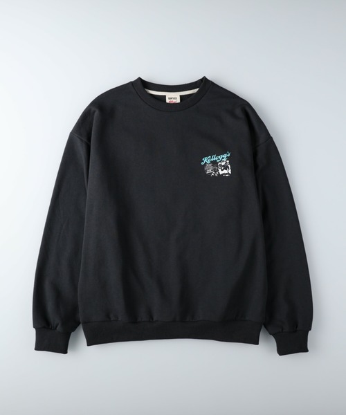 Right-on（ライトオン）の「「Kelloggs」サガラクルーネックトレーナー（スウェット・レディース・ベージュ/ダークグレー・M/L/XL）」の8枚目の写真