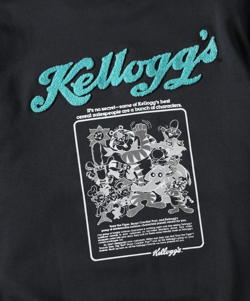 Right-on（ライトオン）の「「Kelloggs」サガラクルーネックトレーナー（スウェット・レディース・ベージュ/ダークグレー・M/L/XL）」の10枚目の写真